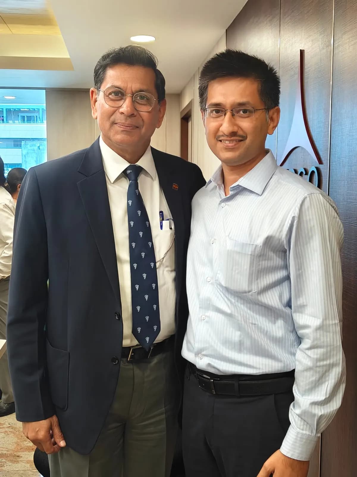 Dhruv Goyal with Major General Lalit Kapoor